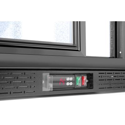 Barová chladnička s trojitými posuvnými dveřmi, Arktic, 254L, Černá, 230V/160W, 1350x520x(H)865mm | 235836